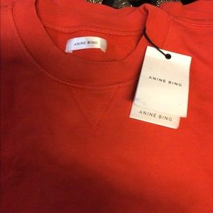 Anine Bing Red Crewneck sweatshirt medium